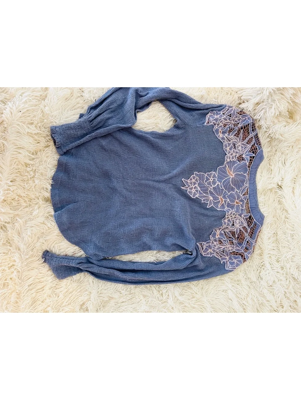 Free People Easy Breezy Henley Top MSRP $88